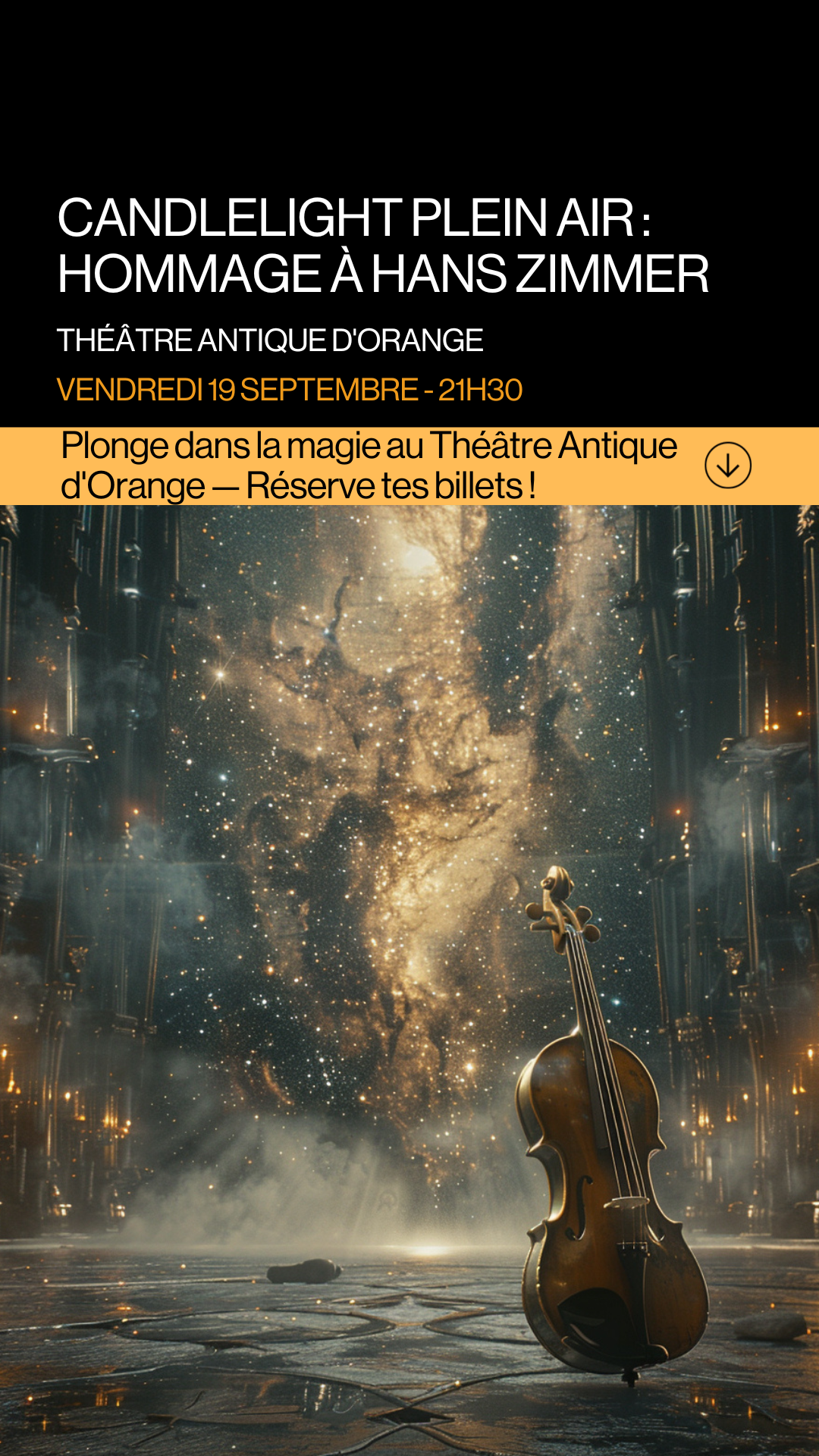 Entertainment ad by Candlelight Concerts by Fever