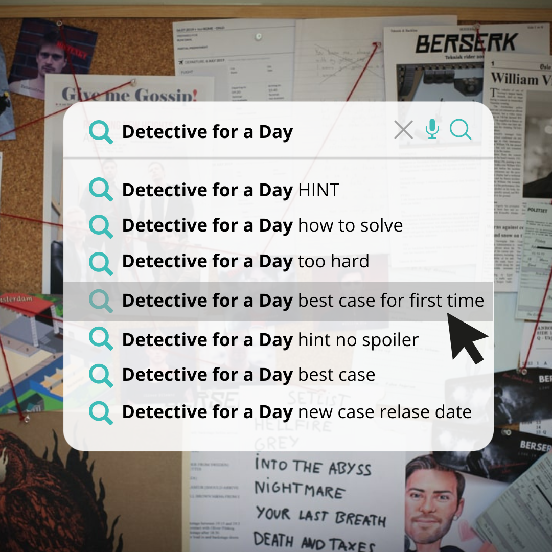 Games ad by Detective for a Day