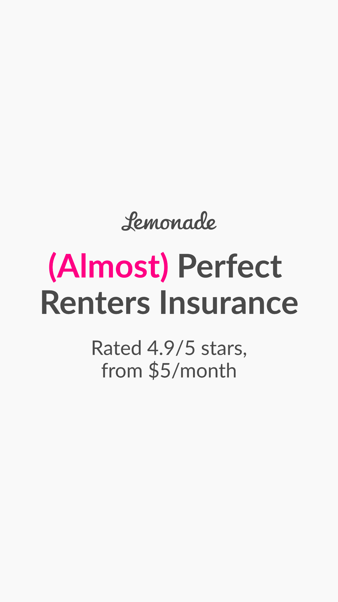 Insurance ad by Lemonade