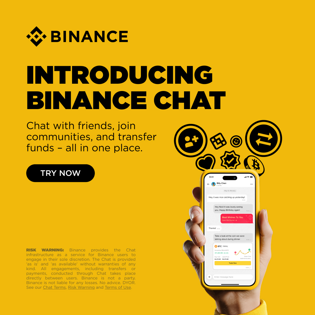 Finance ad by Binance