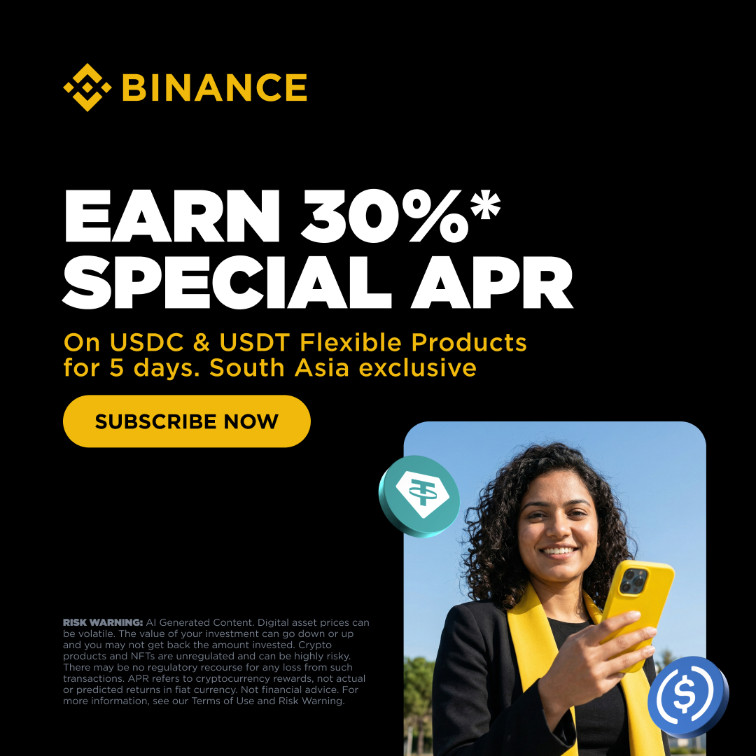 Finance ad by Binance