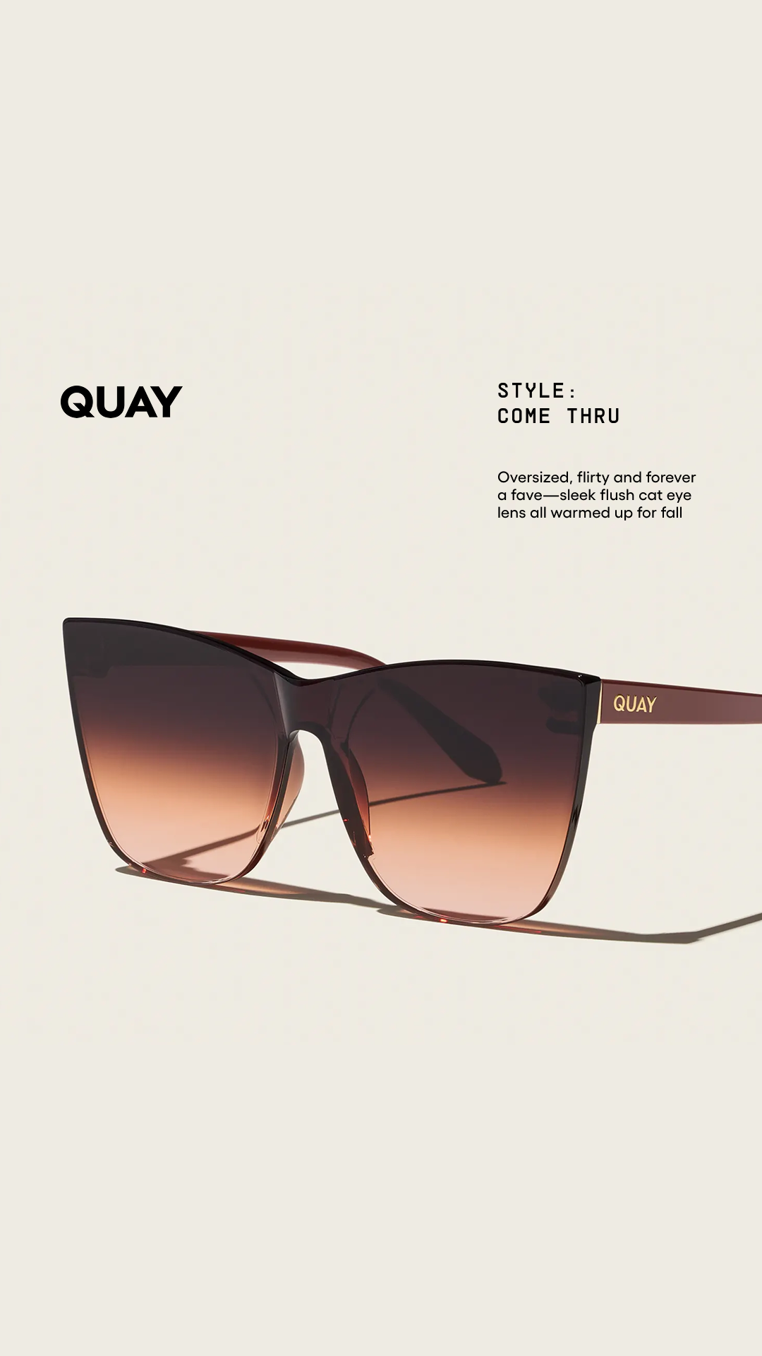 Fashion ad by Quay Australia