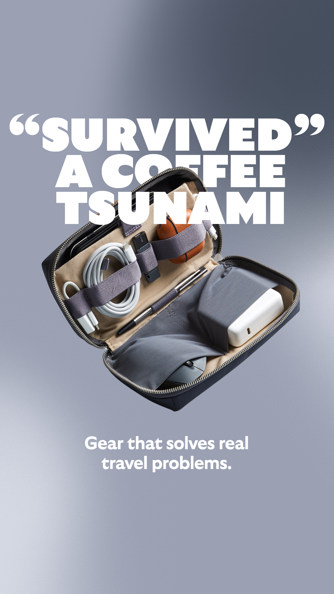 Accessories ad by Bellroy