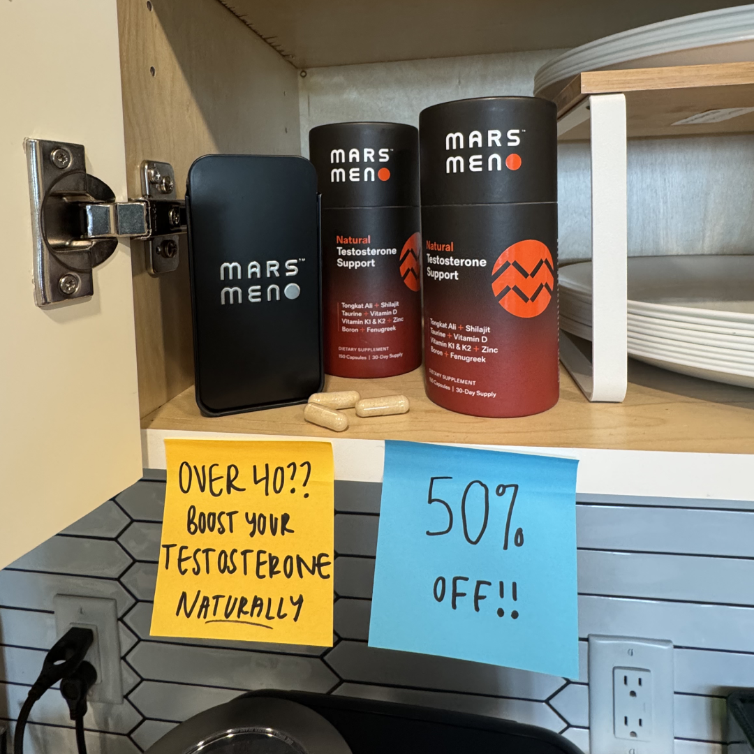 Supplements ad by Mars Men