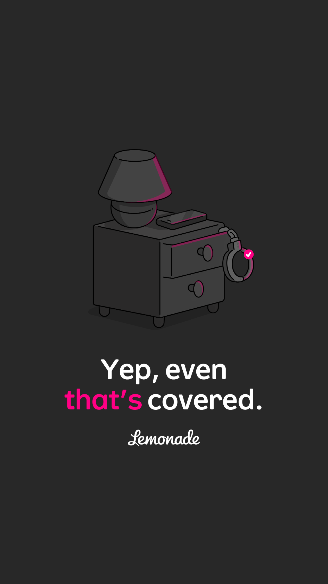 Insurance ad by Lemonade