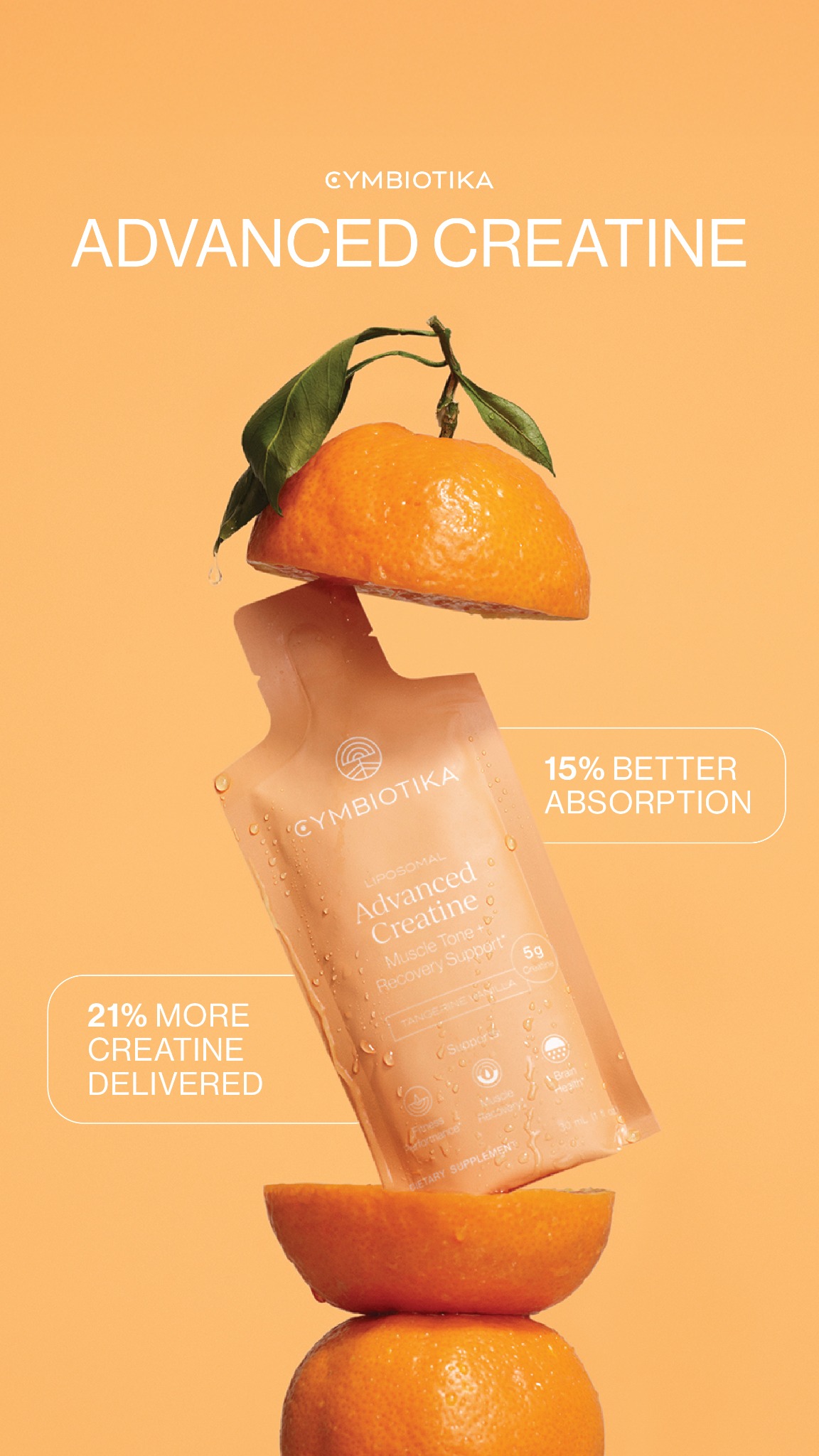 Supplements ad by Cymbiotika