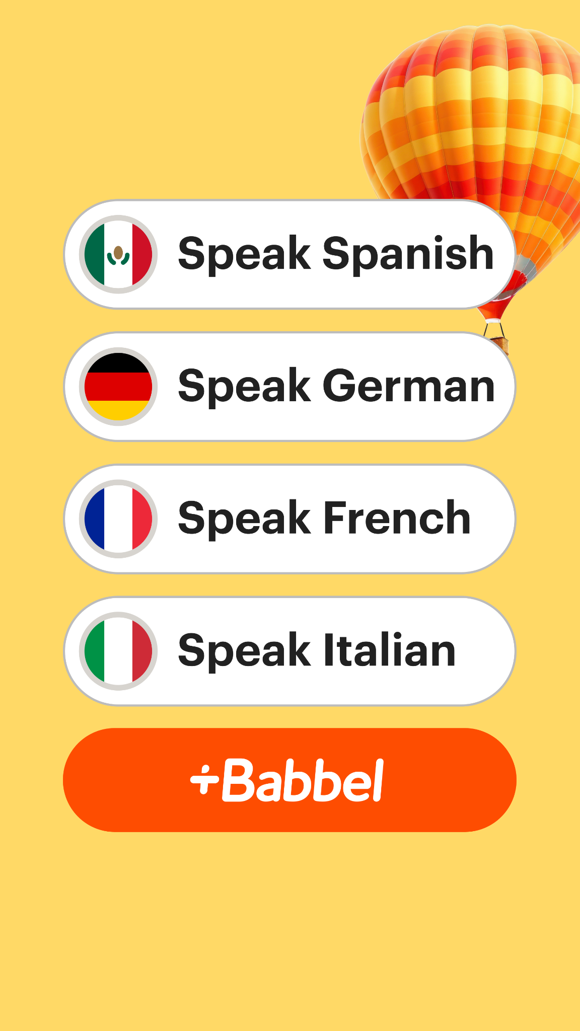 App / Software ad by Babbel